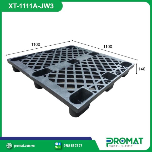 pallet-nhua-1100x1100x140mm-mau-den-promat-vietnam