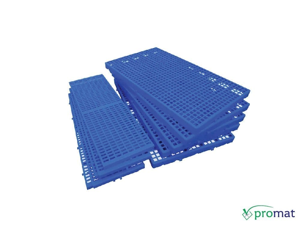 pallet nhựa lót sàn plastic pallet floor tấm pallet kê để hàng 1200x1000x150 mm promat.com.vn