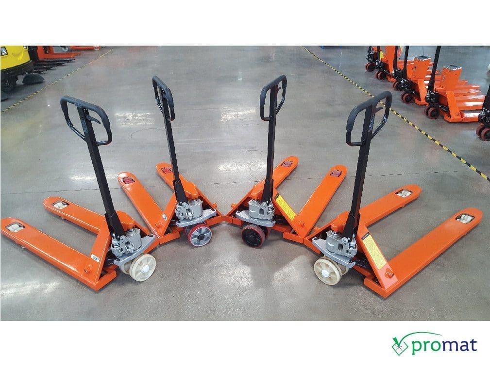 hand pallet trucks các hãng mitsubishi bishamon niuli noblelift chất lượng cao