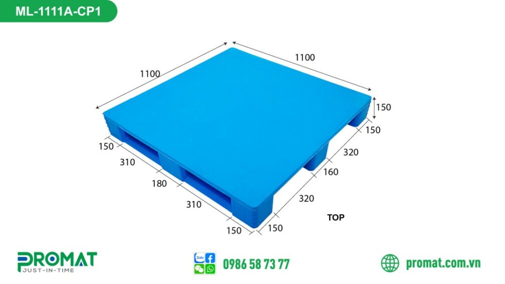 pallet-nhua-1100x1100x150mm-mat-kin-promat-vietnam