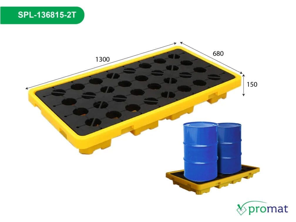 pallet chống tràn; pallet chống tràn 2 phuy; pallet chống tràn 2 thùng phuy; pallet nhựa chống tràn 2 thùng phuy; pallet chống tràn 1300x680x150mm; pallet nhựa chống tràn 1300x680x150mm; pallet chống tràn 1300x680mm; pallet nhựa chống tràn 1300x680; pallet chống tràn SPL-136815-2T; pallet nhựa chống tràn SPL-136815-2T promat; mua pallet nhựa; mua pallet; giá pallet nhựa; giá pallet nhựa tphcm hà nội đà nẵng; pallet nhựa tphcm; pallet nhựa cũ tphcm; pallet nhựa đà nẵng; pallet nhựa cũ đà nẵng; pallet nhựa hà nội; mua pallet nhựa tại hà nội; giá tấm pallet nhựa; mua bán tấm pallet nhựa; promat vietnam; promat.com.vn; promat; professional material supplier; công ty promat;