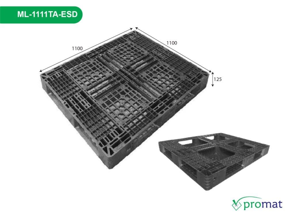 pallet nhựa chống tĩnh điện 1100x1100mm; tấm pallet nhựa chống tĩnh điện 1100x1100mm; pallet nhựa chống tĩnh điện 100x1100x125mm; tấm pallet nhựa chống tĩnh điện 100x1100x125mm; pallet nhựa chống tĩnh điện 100x1100; tấm pallet nhựa chống tĩnh điện 100x1100; pallet chống tĩnh điện ML-1111TA-ESD; pallet chống tĩnh điện ML-1111TA-ESD promat;