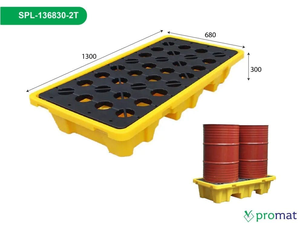 pallet nhựa chống tràn dầu; pallet nhựa chống tràn dầu 2 thùng phuy; pallet chống tràn dầu 2 thùng; pallet nhựa chống tràn dầu 2 thùng; pallet chống tràn dầu 1300x680x300mm; pallet nhựa chống tràn dầu 1300x680x300; pallet chống tràn dầu 1300x680mm; pallet nhựa chống tràn dầu 1300x680; pallet chống tràn SPL-136830-2T; pallet nhựa chống tràn SPL-136830-2T; mua pallet nhựa; mua pallet; giá pallet nhựa; giá pallet nhựa tphcm hà nội đà nẵng; pallet nhựa tphcm; pallet nhựa cũ tphcm; pallet nhựa đà nẵng; pallet nhựa cũ đà nẵng; pallet nhựa hà nội; mua pallet nhựa tại hà nội; giá tấm pallet nhựa; mua bán tấm pallet nhựa; promat vietnam; promat.com.vn; promat; professional material supplier; công ty promat;