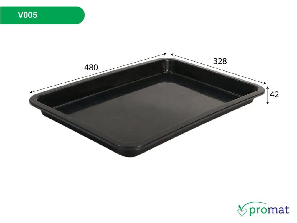 khay nhựa chống tĩnh điện 480x328x42mm; khay đựng linh kiện 480x328x42mm; khay nhựa esd V005; khay nhựa esd 480x328x42mm; khay đựng linh kiện điện tử 480x328x42mm; khay nhựa esd V005 promat;