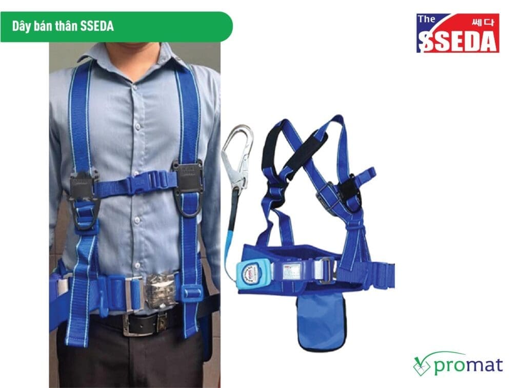 day dai an toan ban than sseda dd001 db001 safety belt harness promat 10x