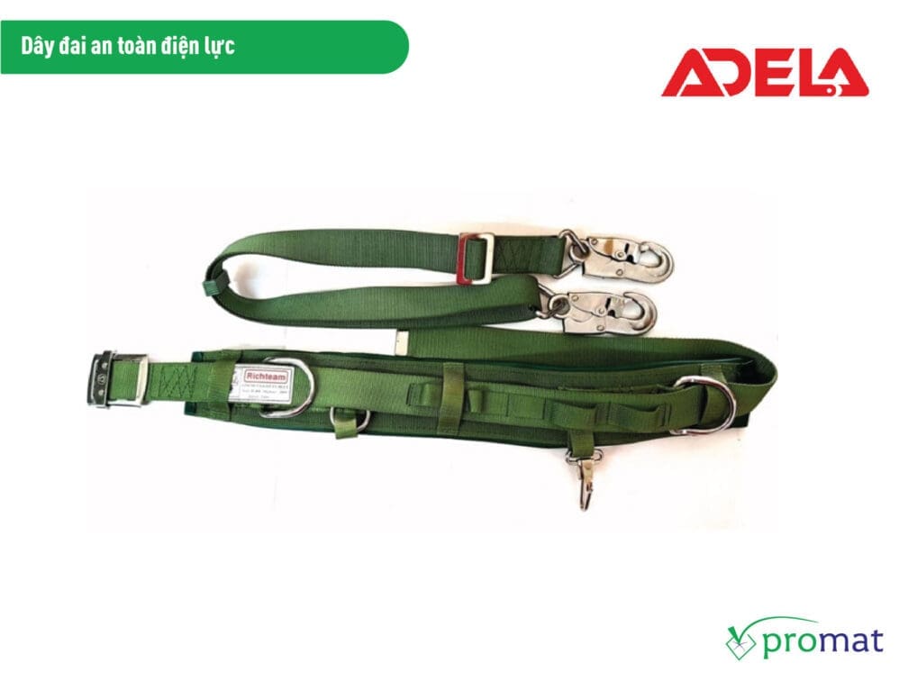 dây đai an toàn điện lực dd005 safety belt harness promat-20x