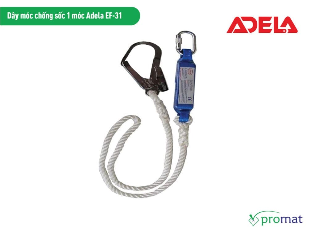 dây móc chống sốc 1 móc adela ef-31 safety belt harness promat-15