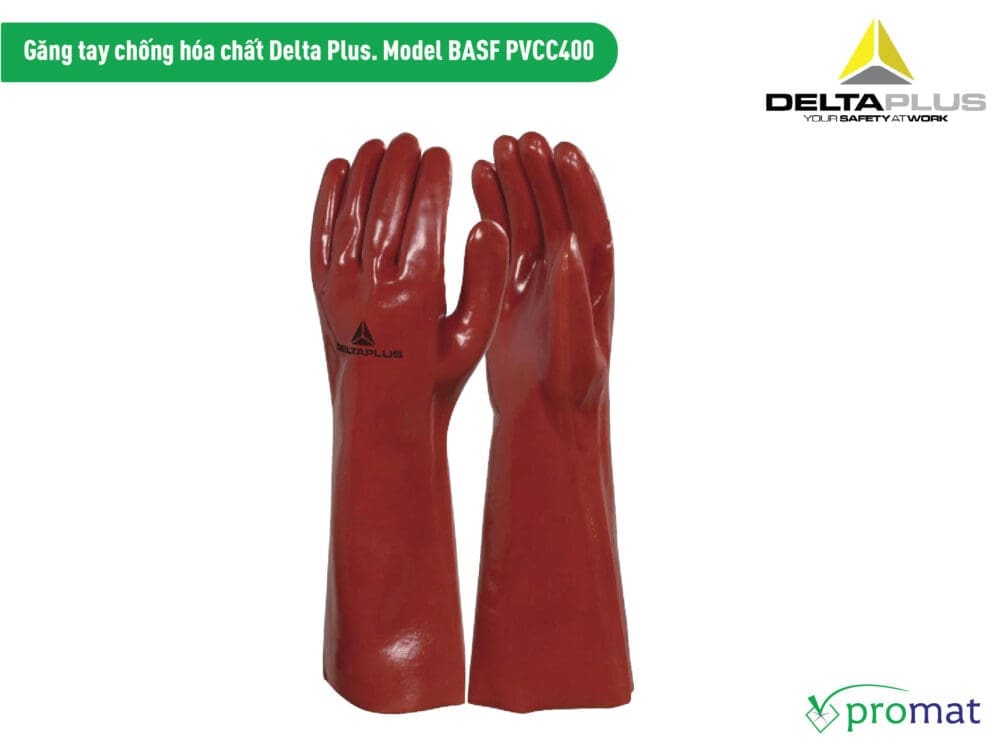 găng tay bảo hộ; găng tay bảo hộ lao động; găng tay chống hóa chất delta plus model basf pvcc400; găng tay chống hóa chất delta plus model ve766.; găng tay chống hóa chất ansell 37-185;