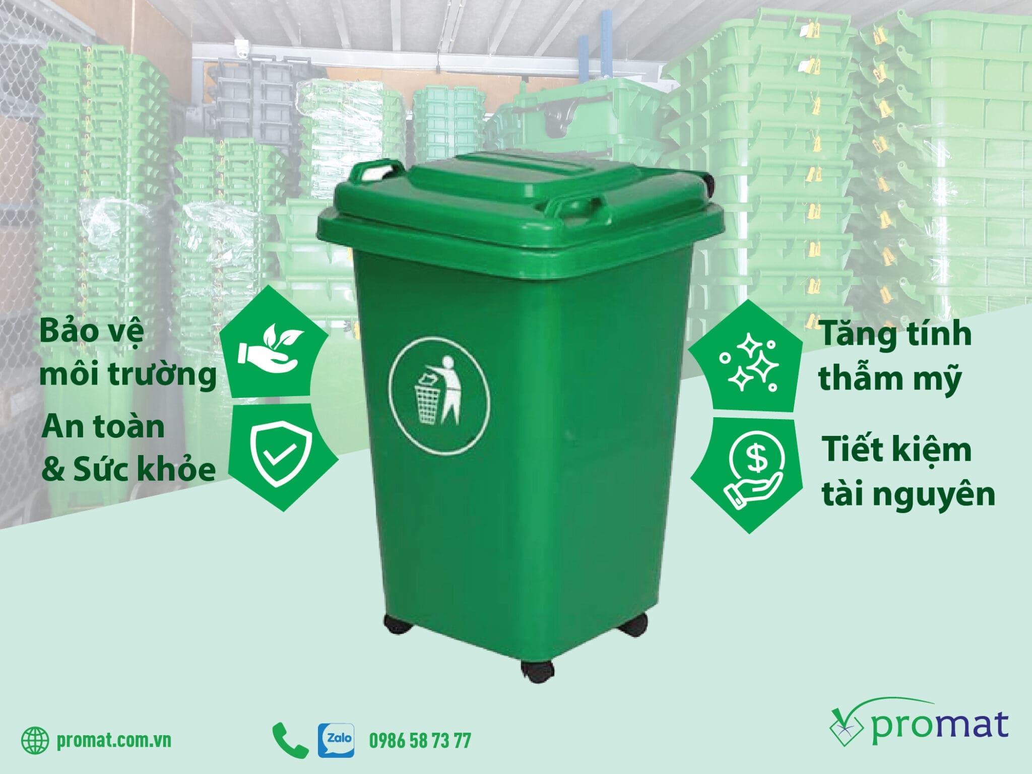 Tổng quan các loại Thùng rác công nghiệp và ứng dụng của chúng