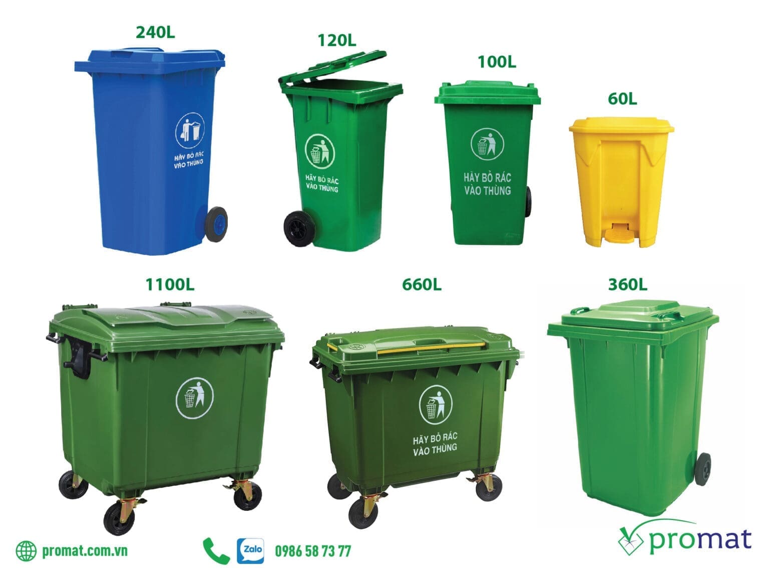 Tổng quan các loại Thùng rác công nghiệp và ứng dụng của chúng