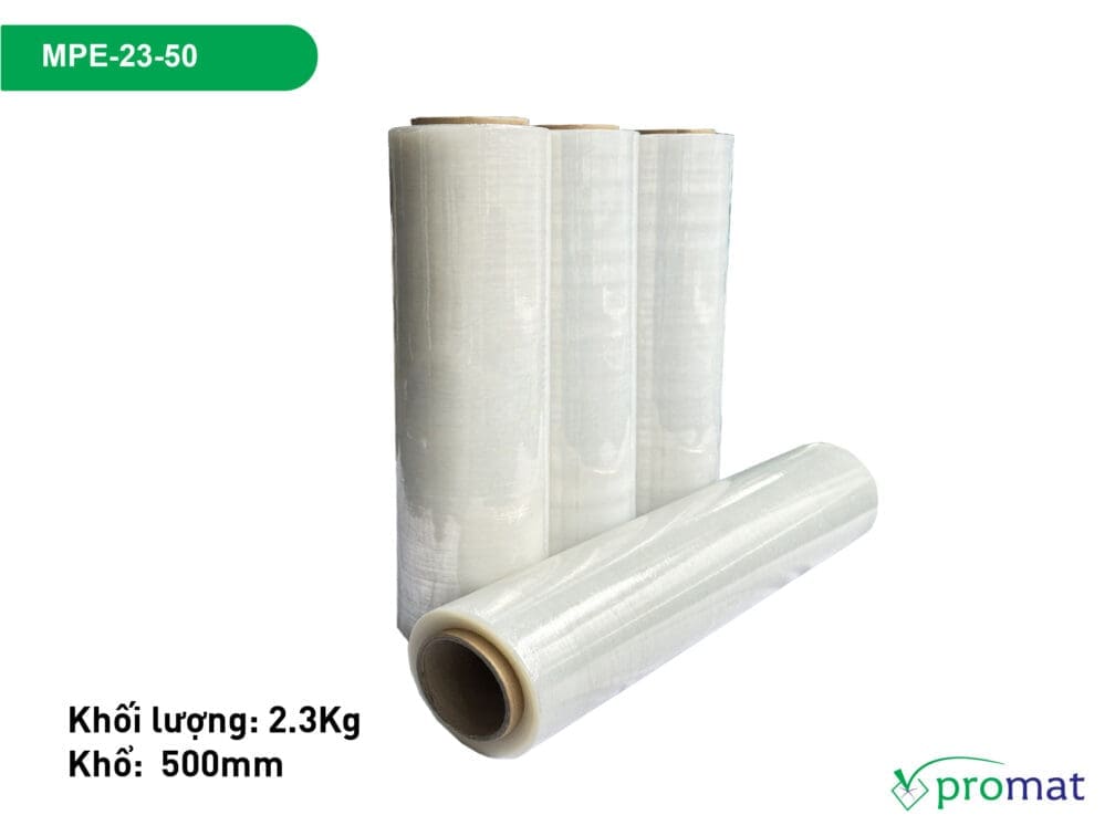 màng pe 2.3kg khổ 50cm giá rẻ tại tphcm hà nội đà nẵng mpe-23-50 promat