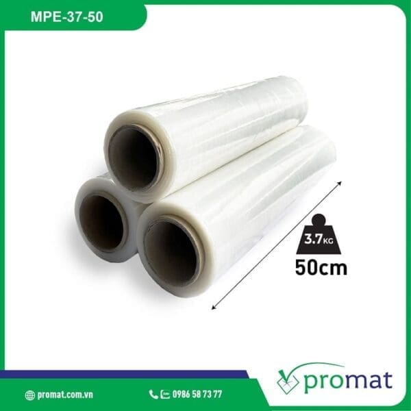 màng pe 3.7kg khổ 50cm giá rẻ tại tphcm hà nội đà nẵng mpe-37-50 promat