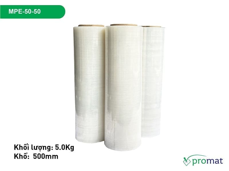 màng pe 5.0kg khổ 50cm giá rẻ tại tphcm hà nội đà nẵng mpe-50-50 promat