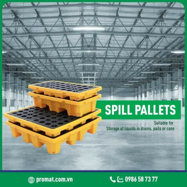 Pallet nhựa chống tràn hoá chất