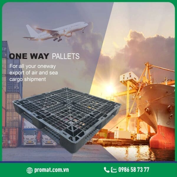 Pallet nhựa đen giá rẻ