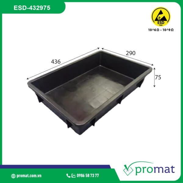 khay nhựa chống tĩnh điện 436x290x75mm ESD-432975; khay nhựa chống tĩnh điện 436x290x75mm ESD-432975 giá rẻ; khay nhựa chống tĩnh điện 436x290x75mm ESD-432975 chất lượng; khay nhựa chống tĩnh điện 436x290x75mm ESD-432975 tại tphcm; khay nhựa chống tĩnh điện 436x290x75mm ESD-432975 tại hà nội; khay nhựa chống tĩnh điện 436x290x75mm ESD-432975 tại đà nẵng; mua khay nhựa chống tĩnh điện 436x290x75mm ESD-432975; khay nhựa chống tĩnh điện 436x290x75mm; khay nhựa chống tĩnh điện 436x290x75mm giá rẻ; khay nhựa chống tĩnh điện 436x290x75mm chất lượng; khay nhựa chống tĩnh điện 436x290x75mm tại tphcm; khay nhựa chống tĩnh điện 436x290x75mm tại hà nội; khay nhựa chống tĩnh điện 436x290x75mm tại đà nẵng; mua khay nhựa chống tĩnh điện 436x290x75mm; khay nhựa chống tĩnh điện ESD-432975; khay nhựa chống tĩnh điện ESD-432975 giá rẻ; khay nhựa chống tĩnh điện ESD-432975 chất lượng; khay nhựa chống tĩnh điện ESD-432975 tại tphcm; khay nhựa chống tĩnh điện ESD-432975 tại hà nội; khay nhựa chống tĩnh điện ESD-432975 tại đà nẵng; mua khay nhựa chống tĩnh điện ESD-432975; khay nhựa chống tĩnh điện; khay nhựa chống tĩnh điện giá rẻ; khay nhựa chống tĩnh điện chất lượng;khay nhựa chống tĩnh điện tại tphcm; khay nhựa chống tĩnh điện tại hà nội; khay nhựa chống tĩnh điện tại đà nẵng; mua khay nhựa chống tĩnh điện; promat vietnam; promat.com.vn; promat; professional material supplier; công ty promat