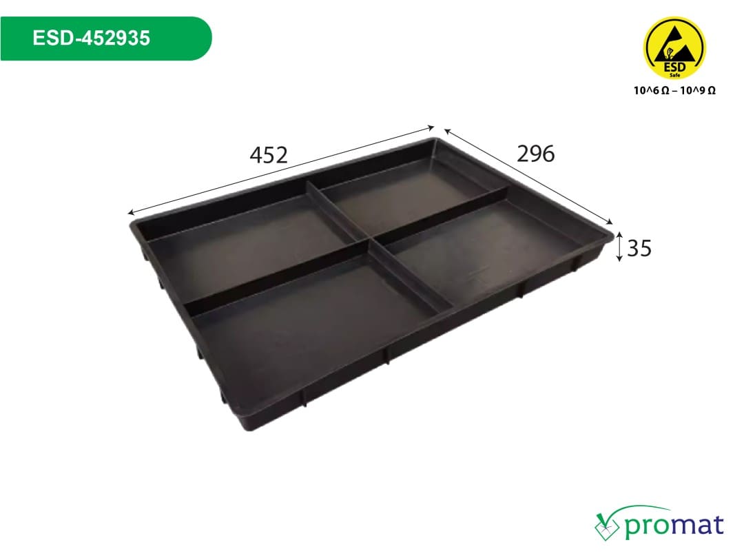 khay nhựa chống tĩnh điện 452x296x35mm ESD-452935; khay nhựa chống tĩnh điện 452x296x35mm ESD-452935 giá rẻ; khay nhựa chống tĩnh điện 452x296x35mm ESD-452935 chất lượng; khay nhựa chống tĩnh điện 452x296x35mm ESD-452935 tại tphcm; khay nhựa chống tĩnh điện 452x296x35mm ESD-452935 tại hà nội; khay nhựa chống tĩnh điện 452x296x35mm ESD-452935 tại đà nẵng; mua khay nhựa chống tĩnh điện 452x296x35mm ESD-452935; khay nhựa chống tĩnh điện 452x296x35mm; khay nhựa chống tĩnh điện 452x296x35mm giá rẻ; khay nhựa chống tĩnh điện 452x296x35mm chất lượng; khay nhựa chống tĩnh điện 452x296x35mm tại tphcm; khay nhựa chống tĩnh điện 452x296x35mm tại hà nội; khay nhựa chống tĩnh điện 452x296x35mm tại đà nẵng; mua khay nhựa chống tĩnh điện 452x296x35mm; khay nhựa chống tĩnh điện ESD-452935; khay nhựa chống tĩnh điện ESD-452935 giá rẻ; khay nhựa chống tĩnh điện ESD-452935 chất lượng; khay nhựa chống tĩnh điện ESD-452935 tại tphcm; khay nhựa chống tĩnh điện ESD-452935 tại hà nội; khay nhựa chống tĩnh điện ESD-452935 tại đà nẵng; mua khay nhựa chống tĩnh điện ESD-452935; khay nhựa chống tĩnh điện; khay nhựa chống tĩnh điện giá rẻ; khay nhựa chống tĩnh điện chất lượng;khay nhựa chống tĩnh điện tại tphcm; khay nhựa chống tĩnh điện tại hà nội; khay nhựa chống tĩnh điện tại đà nẵng; mua khay nhựa chống tĩnh điện; promat vietnam; promat.com.vn; promat; professional material supplier; công ty promat