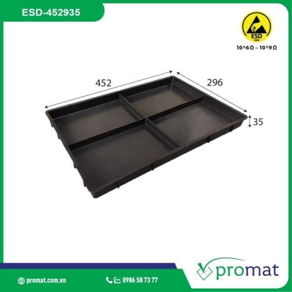 khay nhựa chống tĩnh điện 452x296x35mm ESD-452935; khay nhựa chống tĩnh điện 452x296x35mm ESD-452935 giá rẻ; khay nhựa chống tĩnh điện 452x296x35mm ESD-452935 chất lượng; khay nhựa chống tĩnh điện 452x296x35mm ESD-452935 tại tphcm; khay nhựa chống tĩnh điện 452x296x35mm ESD-452935 tại hà nội; khay nhựa chống tĩnh điện 452x296x35mm ESD-452935 tại đà nẵng; mua khay nhựa chống tĩnh điện 452x296x35mm ESD-452935; khay nhựa chống tĩnh điện 452x296x35mm; khay nhựa chống tĩnh điện 452x296x35mm giá rẻ; khay nhựa chống tĩnh điện 452x296x35mm chất lượng; khay nhựa chống tĩnh điện 452x296x35mm tại tphcm; khay nhựa chống tĩnh điện 452x296x35mm tại hà nội; khay nhựa chống tĩnh điện 452x296x35mm tại đà nẵng; mua khay nhựa chống tĩnh điện 452x296x35mm; khay nhựa chống tĩnh điện ESD-452935; khay nhựa chống tĩnh điện ESD-452935 giá rẻ; khay nhựa chống tĩnh điện ESD-452935 chất lượng; khay nhựa chống tĩnh điện ESD-452935 tại tphcm; khay nhựa chống tĩnh điện ESD-452935 tại hà nội; khay nhựa chống tĩnh điện ESD-452935 tại đà nẵng; mua khay nhựa chống tĩnh điện ESD-452935; khay nhựa chống tĩnh điện; khay nhựa chống tĩnh điện giá rẻ; khay nhựa chống tĩnh điện chất lượng;khay nhựa chống tĩnh điện tại tphcm; khay nhựa chống tĩnh điện tại hà nội; khay nhựa chống tĩnh điện tại đà nẵng; mua khay nhựa chống tĩnh điện; promat vietnam; promat.com.vn; promat; professional material supplier; công ty promat