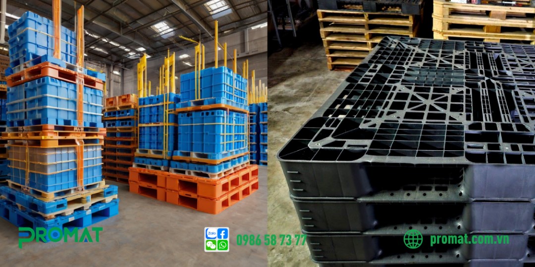 so sánh pallet nhựa thường và pallet nhựa chống tĩnh điện, pallet nhựa, lưu trữ hàng hóa, vận chuyển hàng hóa, pallet nhựa chống tĩnh điện, pallet nhựa thường, HDPE, polypropylene, độ bền cao, chống thấm nước, dễ dàng vệ sinh, giá thành hợp lý, ngành thực phẩm và đồ uống, ngành sản xuất công nghiệp, logistics và vận chuyển, chống tĩnh điện, giảm thiểu nguy cơ phóng tĩnh điện, sản xuất linh kiện điện tử, dược phẩm, y tế, chống hóa chất, tiêu tán tĩnh điện, kiểm soát tĩnh điện, giá trị điện trở bề mặt, thiết kế và cấu trúc, pallet 1 mặt, pallet 2 mặt, pallet 4 chiều nâng, pallet chân cốc, ngành điện tử, ngành y tế, ngành công nghệ cao, chịu lực tốt, tải trọng từ 500 kg đến 2000 kg, giá thành thấp hơn, giá thành cao hơn, pallet nhựa chân cốc chống tĩnh điện, pallet nhựa 2 mặt chống tĩnh điện, bảo vệ hàng hóa, an toàn lao động, tuân thủ quy định ngành, hiệu quả kinh tế lâu dài, promat, promat vietnam, promat.com.vn, công ty promat, công ty promat việt nam, công ty promat vietnam