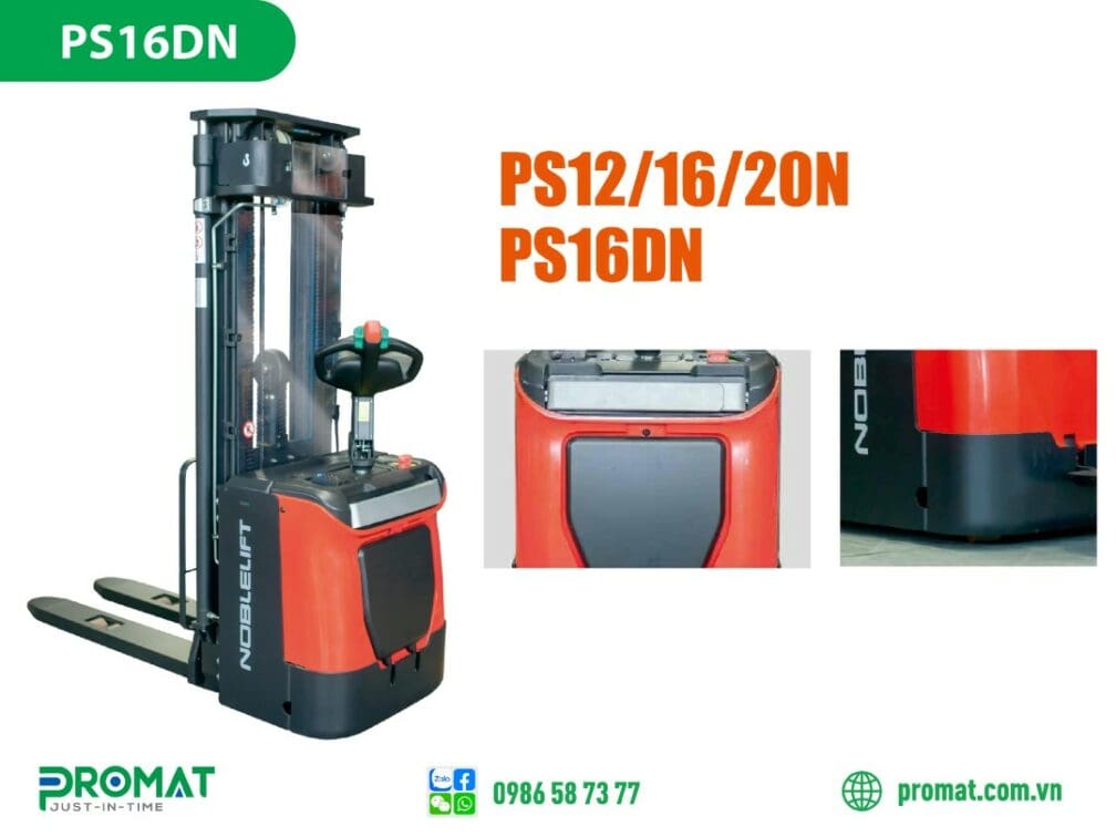 xe nâng stacker noblelift ps16dn; xe nâng stacker noblelift; xe nâng stacker ps16dn; xe nâng điện noblelift ps16dn; xe nâng stacker; xe nâng điện ps16dn; xe nâng điện; xe nâng noblelift ps16dn; promat vietnam; promat.com.vn; promat; professional material supplier; công ty promat;