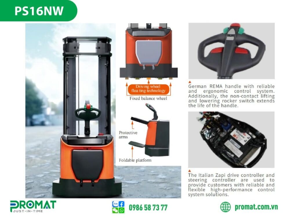 xe nâng stacker noblelift ps16nw; xe nâng stacker noblelift; xe nâng stacker ps16nw; xe nâng điện noblelift ps16nw; xe nâng stacker; xe nâng điện ps16nw; xe nâng điện; xe nâng noblelift ps16nw; promat vietnam; promat.com.vn; promat; professional material supplier; công ty promat;