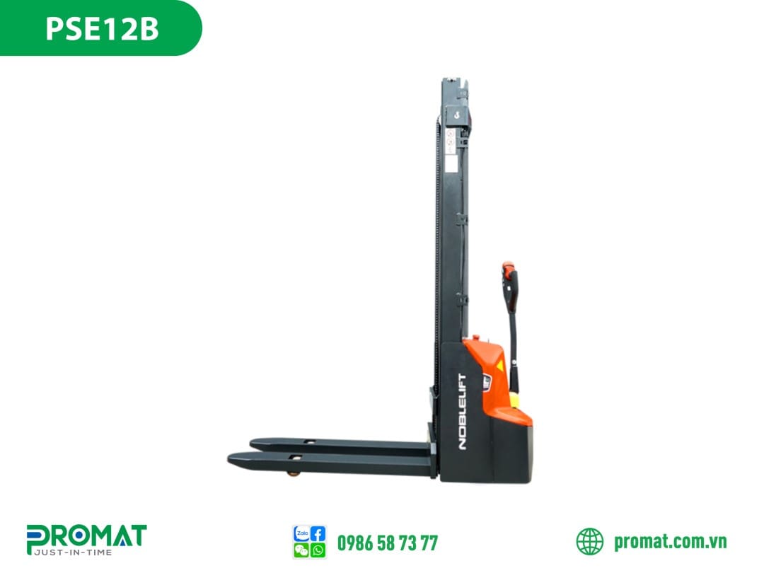 xe nâng stacker noblelift pse12b; xe nâng stacker noblelift; xe nâng stacker pse12b; xe nâng điện noblelift pse12b; xe nâng stacker; xe nâng điện pse12b; xe nâng điện; xe nâng noblelift pse12b; promat vietnam; promat.com.vn; promat; professional material supplier; công ty promat;