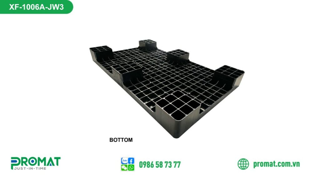 pallet-nhua-1000x600x100mm-mau-den-ke-hang-promat-vietnam