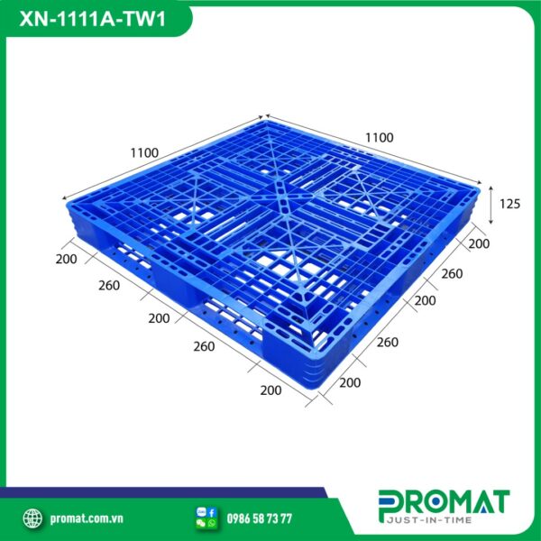 pallet-nhua-1100x1100x125mm-chu-thap-tai-nhe-promat-vietnam