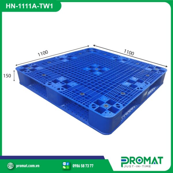 pallet-nhua-1100x1100x150mm-chu-thap-tai-nang-hn-1111a-tw1-promat-vietnam