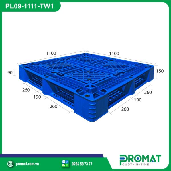 pallet-nhua-1100x1100x150mm-chu-thap-tai-vua-promat-vietnam