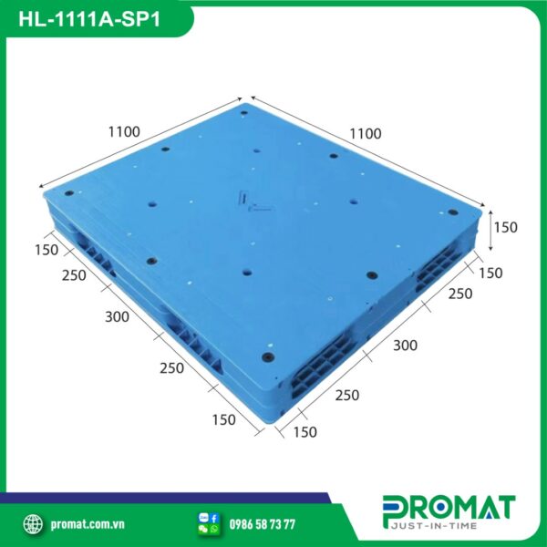 pallet-nhua-1100x1100x150mm-hai-mat-kin-tai-nang-promat-vietnam