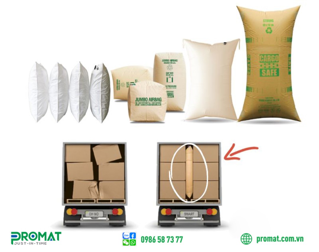 túi khí chèn hàng, vận chuyển đường bộ, bảo vệ hàng hóa, thùng carton, đóng gói, logistics, giảm thiệt hại, tăng hiệu quả, túi khí, túi hơi, nhựa PE, nhựa PP, giấy kraft, áp suất, vận chuyển hàng hóa, container, xe tải, hàng hóa dễ vỡ, hàng hóa nặng, bảo vệ, cố định, giảm rung lắc, giảm va đập, tối ưu hóa không gian, tiết kiệm chi phí, hư hỏng, va chạm, rung lắc, khoảng trống, phương pháp truyền thống, xốp, giấy báo, thanh gỗ, dây đai, thân thiện môi trường, tái chế, dễ sử dụng, promat, promat vietnam, promat.com.vn, công ty promat, công ty promat việt nam, công ty promat vietnam