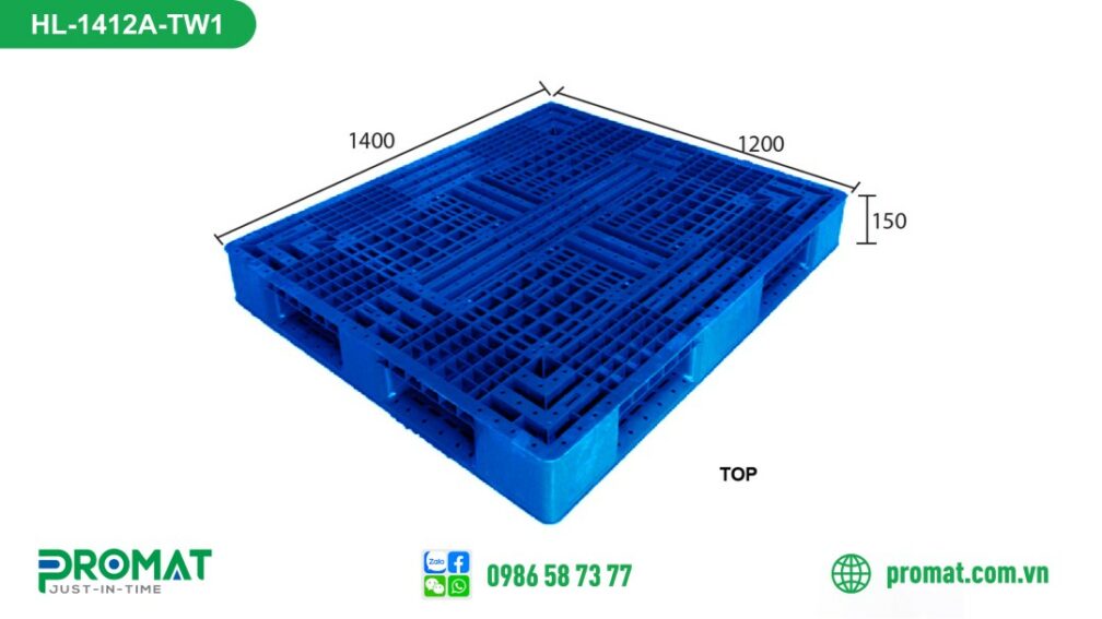 pallet-nhua-1400x1200x150mm-chu-thap-promat-vietnam