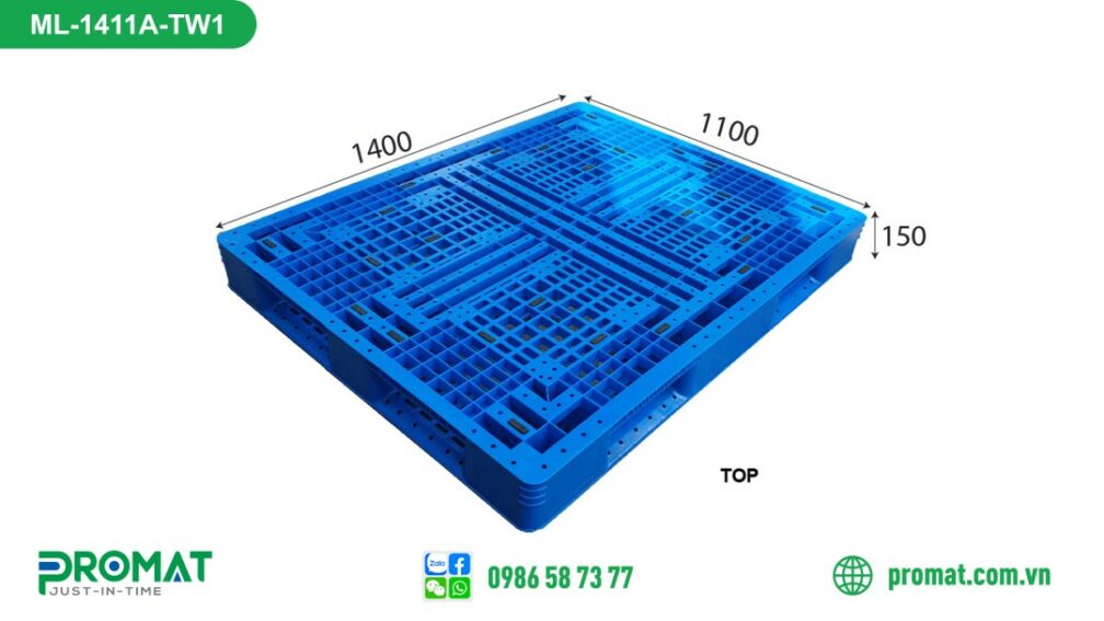 pallet-nhua-1410x1110x140mm-chu-thap-promat-vietnam