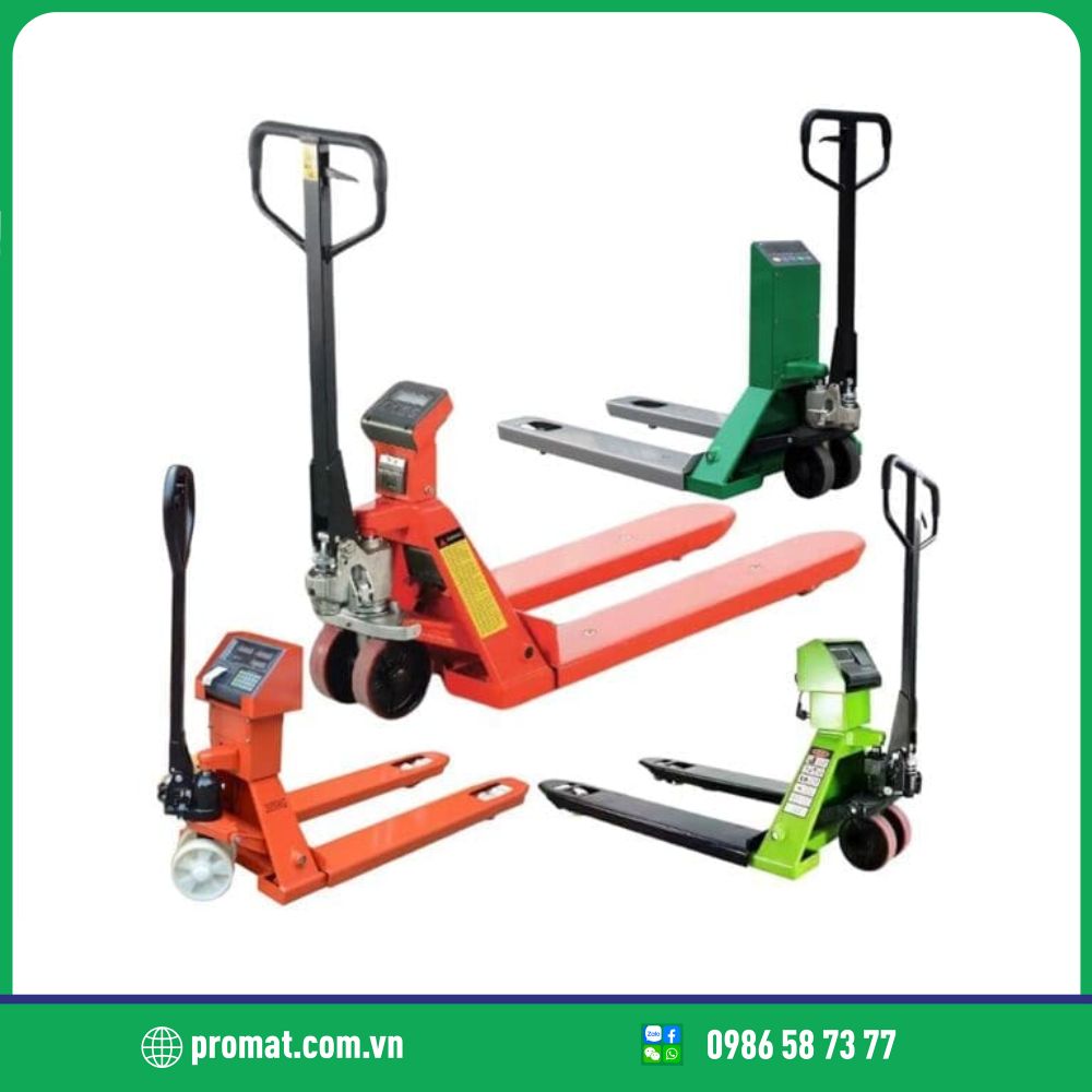 Xe Nâng Tay Gắn Cân