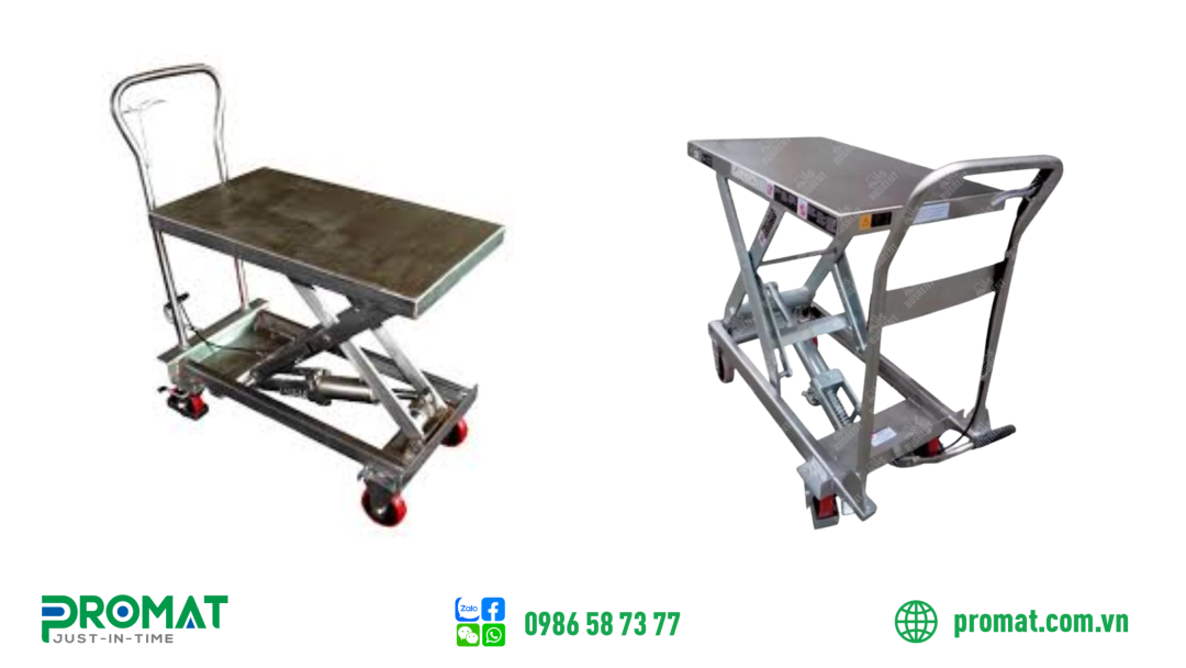 xe-nang-mat-ban-inox-nang-ha-toi-uu-cho-moi-truong-khat-khe; Xe nâng mặt bàn inox Noblelift
