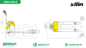 Xe Nâng Tay Điện 1.5 Tấn Xilin Cbd15W-E 5 132