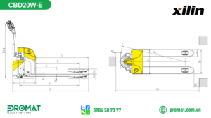 Xe Nâng Tay Điện 2 Tấn Xilin Cbd20W-E 5 134