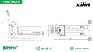 Xe Nâng Tay Điện 1.5 Tấn Xilin Cbd15W-Ec 5 142 1