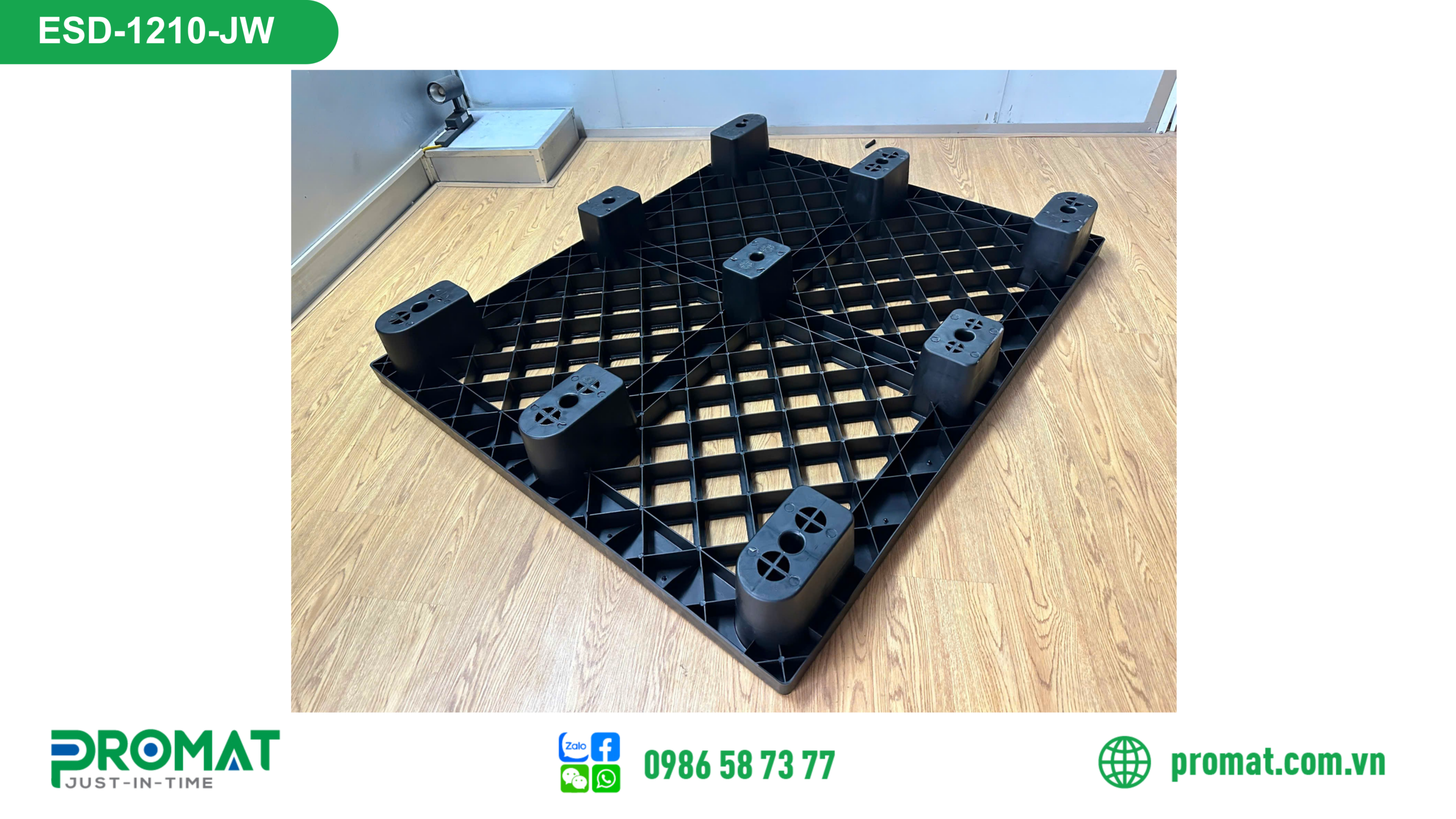 Pallet Nhựa Chống Tĩnh Điện 1200X1000X150Mm 6 ESD 1210 JW 2 scaled