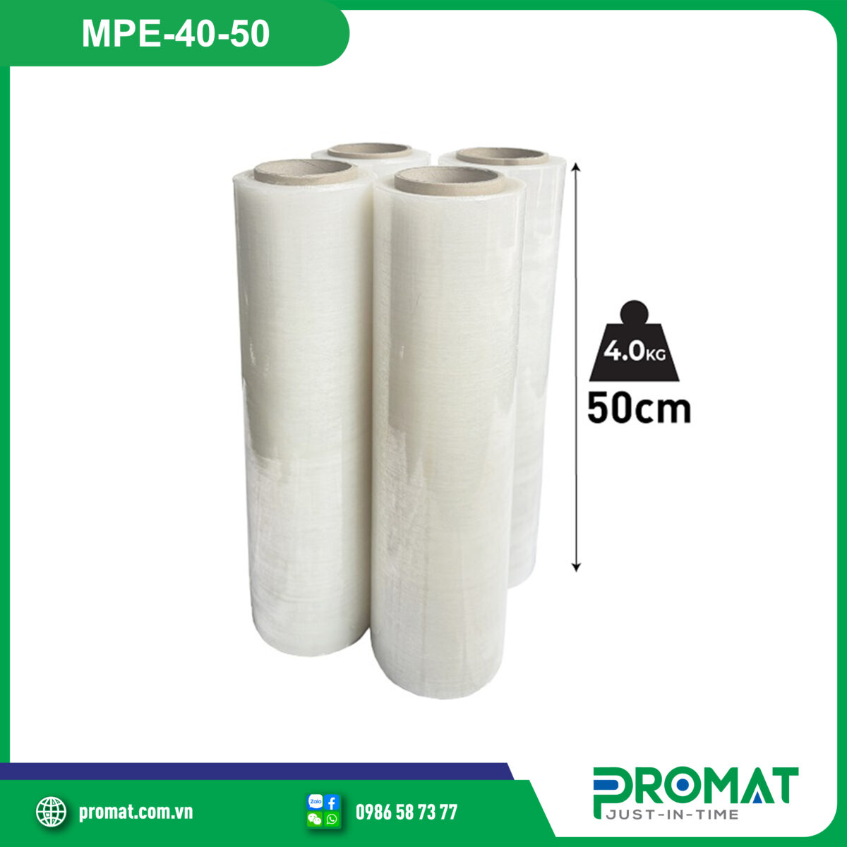 Màng PE 4.0kg, khổ 50cm 