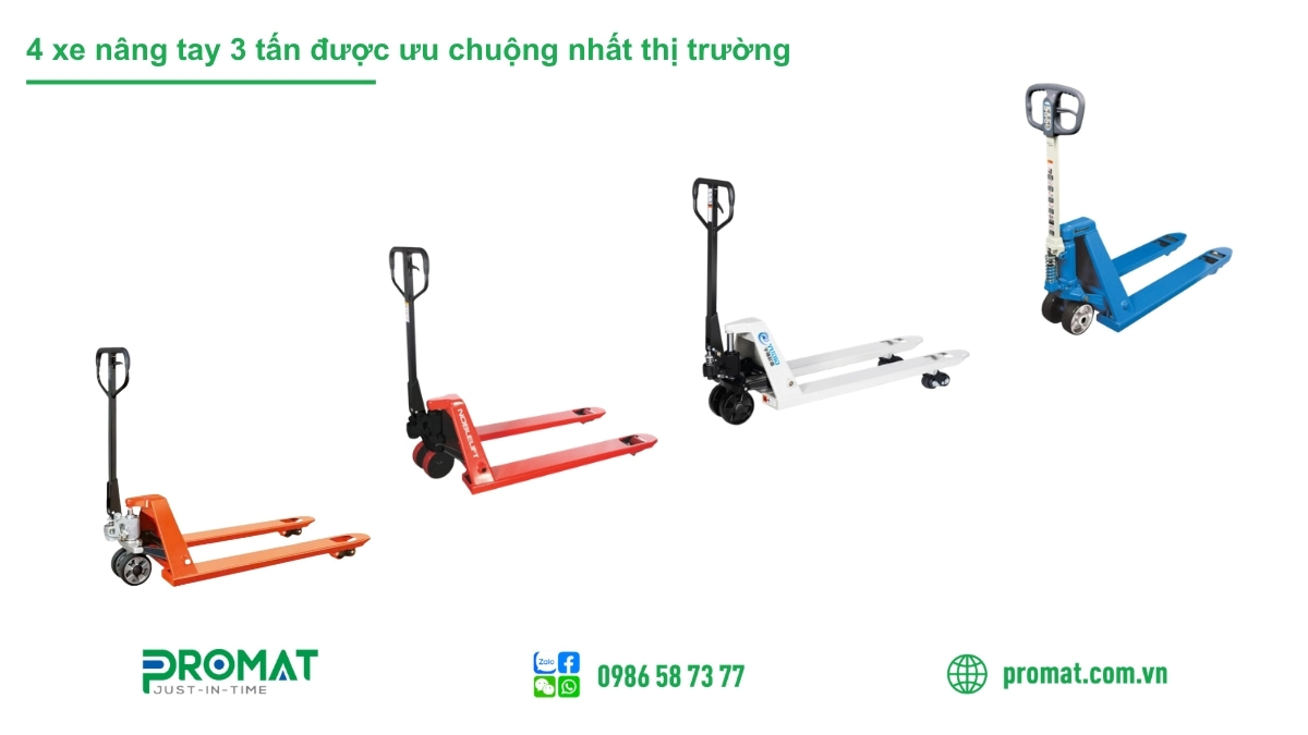 Top 4 Xe Nâng Tay 3 Tấn Giá Rẻ Từ 4 Triệu Được Ưa Chuộng 2 TOP 4 xe nâng tay 3 tấn có giá từ 4 triệu đang được ưa chuộng