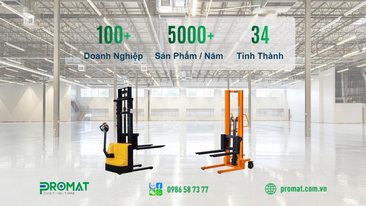 Xe Nâng Tay 1 Tấn Có Ưu Điểm Gì Nổi Bật 4 PROMAT - Đơn vị cung cấp xe nâng tay 1 tấn uy tín và giá cạnh tranh