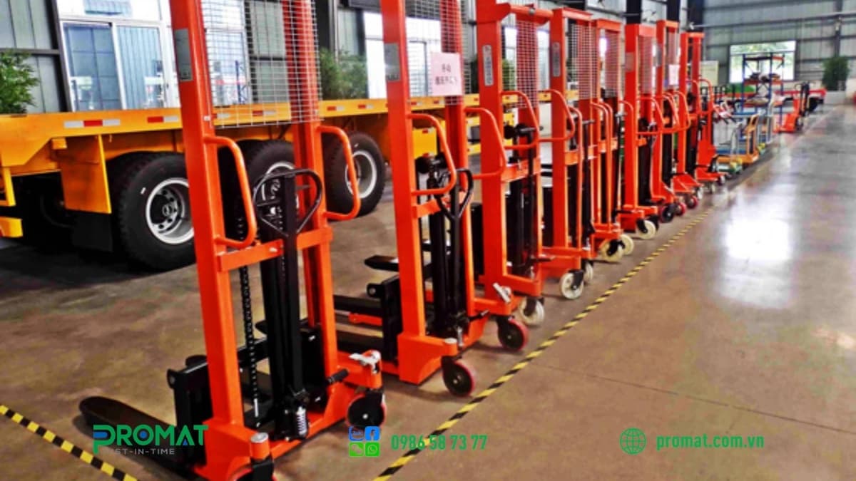 Xe Nâng Tay 1 Tấn Có Ưu Điểm Gì Nổi Bật 1 Xe nâng tay 1 tấn sở hữu nhiều ưu điểm vượt trội
