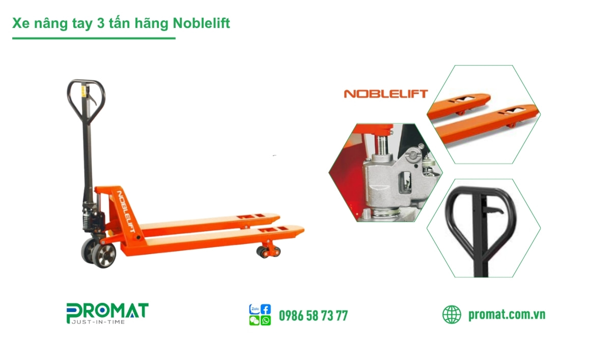 Top 4 Xe Nâng Tay 3 Tấn Giá Rẻ Từ 4 Triệu Được Ưa Chuộng 6 Xe nâng tay 3 tấn Noblelift được nhiều khách hàng lựa chọn và có giá từ 5.000.000 VNĐ