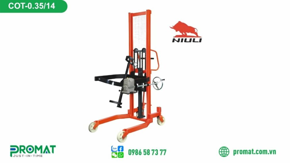 Xe nâng thùng phuy Niuli 350kg