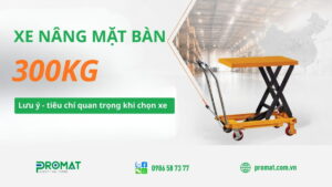 Xe nâng mặt bàn 300Kg