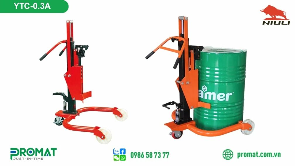 Xe nâng thùng phuy 300kg YTC-0.3A