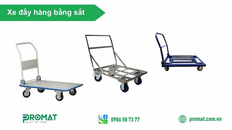 Xe Đẩy Hàng Bằng Sắt: Đặc Điểm, Ưu Điểm, Phân Loại, Cách Chọn 3 Các loại xe đẩy hàng bằng sắt phổ biến hiện nay