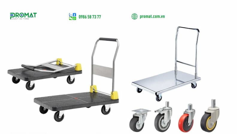 Cấu tạo 4 bộ phận chính của xe đẩy hàng